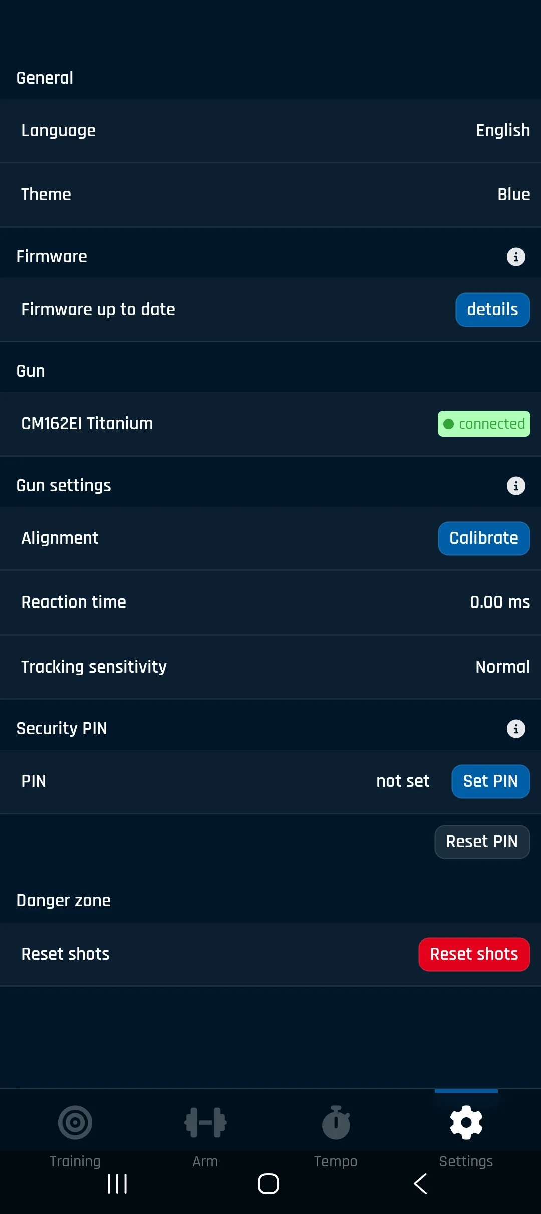 Settings Overview